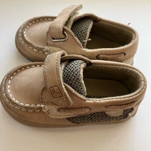 Sperry Baby BlueFish Crib Boat Shoes size 3M Preppy Boy Family Photos